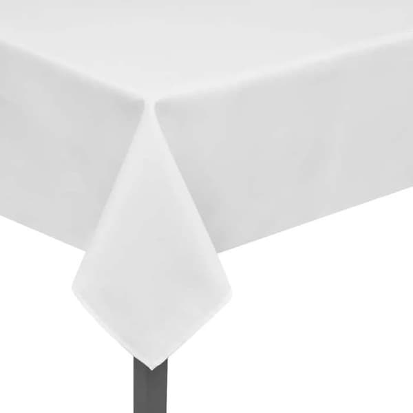 Bordduge - Eksklusiv Hus - Hvid - Kvadratisk 100x100 cm - Vandafvisende polyester (sæt 5) Vit