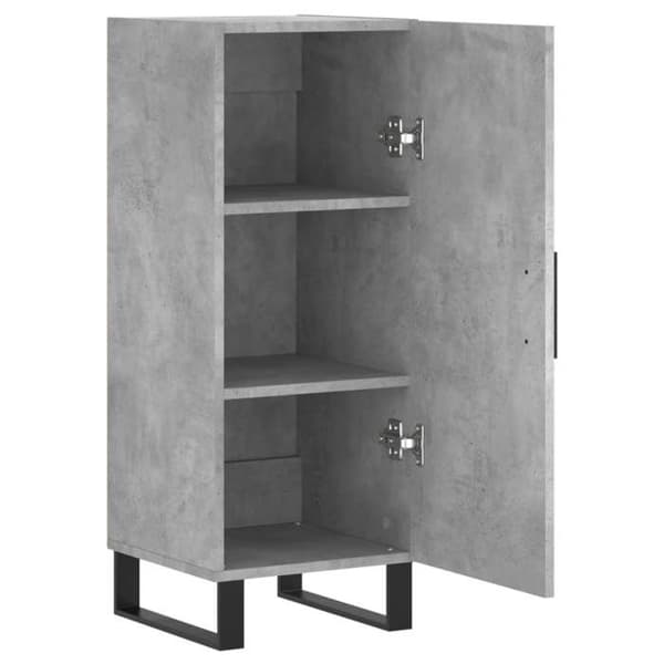 Maison Exclusive - Buffé Grå betong 34,5x34x90 cm Ingenjörsträ