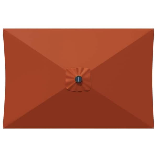 Puutarhaparasi - MAISON EXCLUSIVE - 200 x 300 cm - Polyesteri - Käsitelty teräsrunko - Ilmastoidut katto