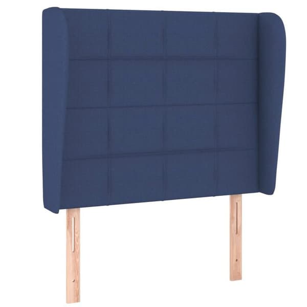 Maison Exclusive - Päätylevy korvilla Sininen 103x23x118/128 cm Kangas Blå