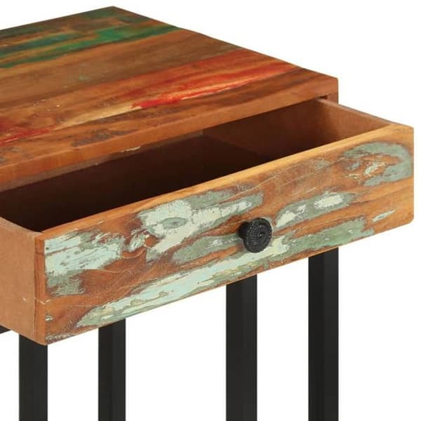 Maison Exclusive - U-formet sidebord 45x30x61 cm i massivt genbrugstræ