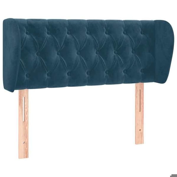 Maison Exclusive - Huvudgavel med öron Mörkblå 93x23x78/88 cm Sammet Mörkblå