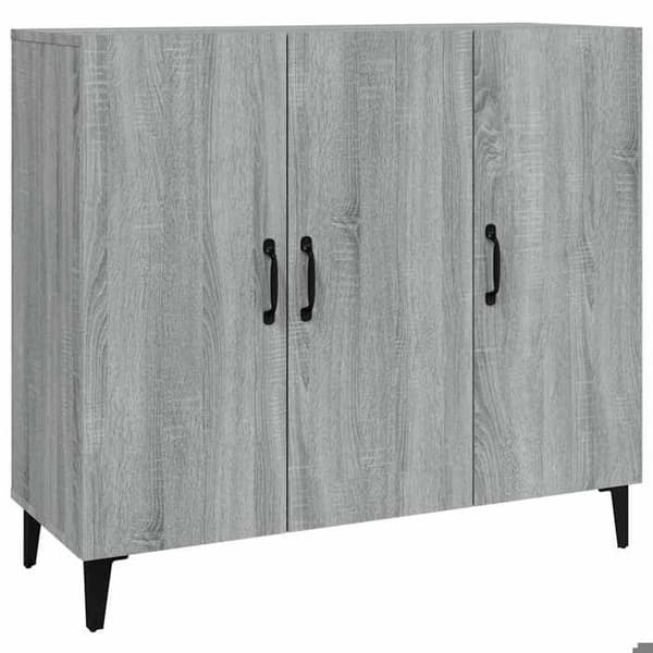 Maison Exclusive - Buffet sonoma grå 90x34x80 cm ingeniørtræ