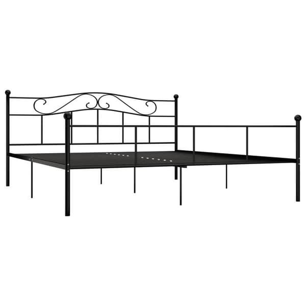 Maison Exclusive - Sängram Svart Metall 200 x 200 cm