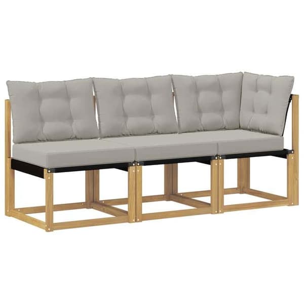 Maison Exclusive - 3 stk. Udestue Sofa Midte og Hjørne Hvid