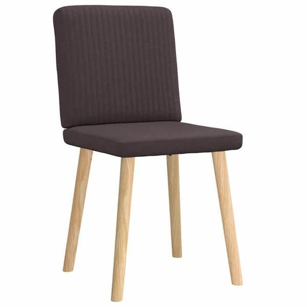 Maison Exclusive - Ruokatuolit 2 kpl tummanruskea kangas