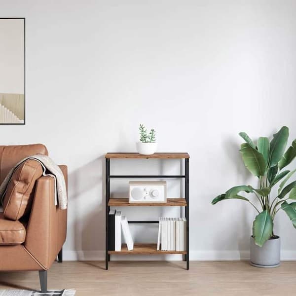 Maison Exclusive - Reol 2 niveauer 60 x 29,5 x 81 cm Ingeniørtræ