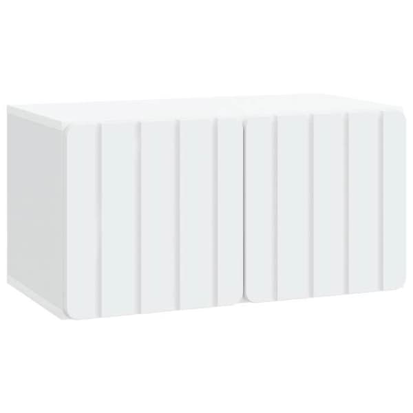 Maison Exclusive - Väggmonterad TV-möbel 59,5 x 31 x 30 cm Vit Ingenjörsträ