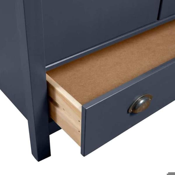 Maison Exclusive - Garderobe med 3 døre Hill Grå 127x50x170 cm Solid fyr Grå