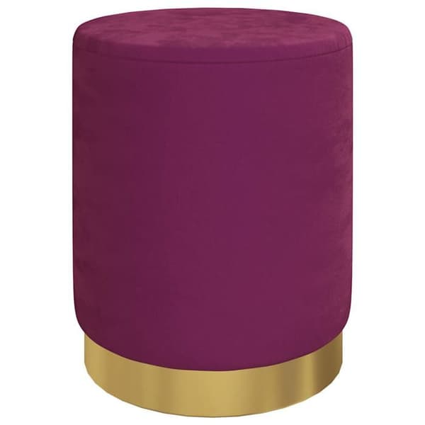 Maison Exclusive - Pyöreä varastointijakkara, violetti sametti 31 x 37 cm