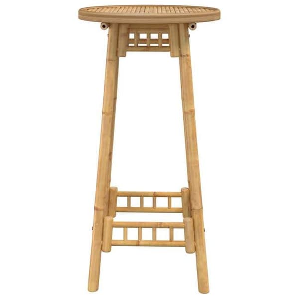Utomhus barbord - EXKLUSIVT HEM - Ø55x100 cm - Bambu - Rund - Fotstöd