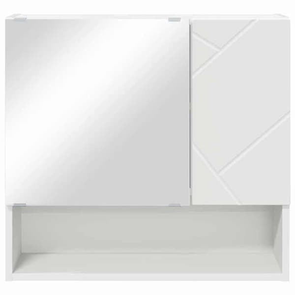 Maison Exclusive - Spejlskab Hvid 59 x 17 x 55 cm Ingeniørtræ Vit