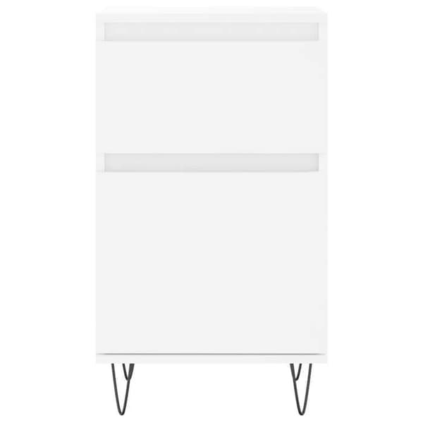 Maison Exclusive - Vit buffé 40x35x70 cm i ingenjörsträ