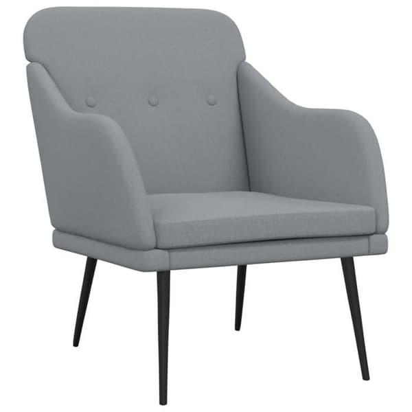 Maison Exclusive - Ljusgrå Fåtölj 63x76x80 cm Tyg