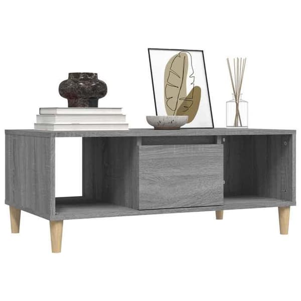 Maison Exclusive - Soffbord Sonoma grå 90x50x36,5 cm Ingenjörsträ Sonoma grå
