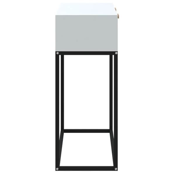 Maison Exclusive - Konsolbord vit 80x30x75 cm ingenjörsträ och järn Vit