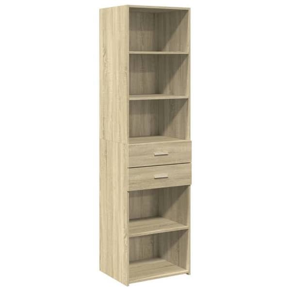 Maison Exclusive - Buffé hög ek sonoma 50x42,5x185 cm ingenjörsträ