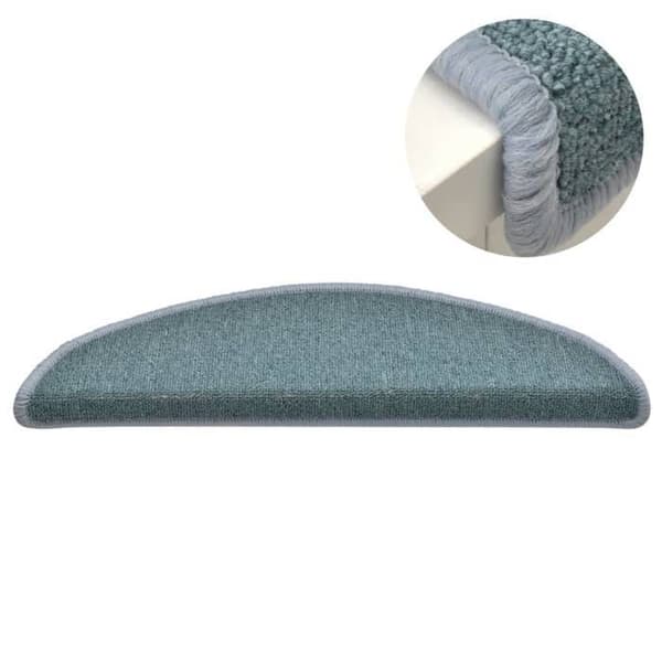 Maison Exclusive - Trappe tæppe 15 dele 56 x 17 x 3 cm Blå hav Halvmåne marinblå