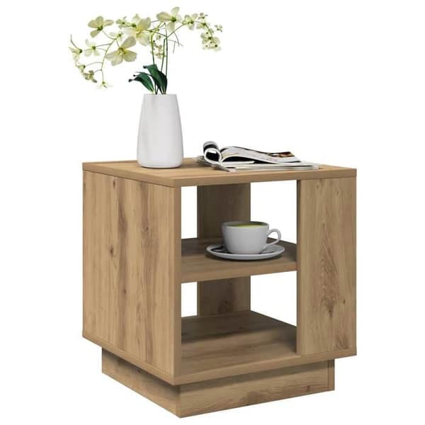 Maison Exclusive - Bænk i håndlavet egetræ 40x40x43 cm ingeniørtræ