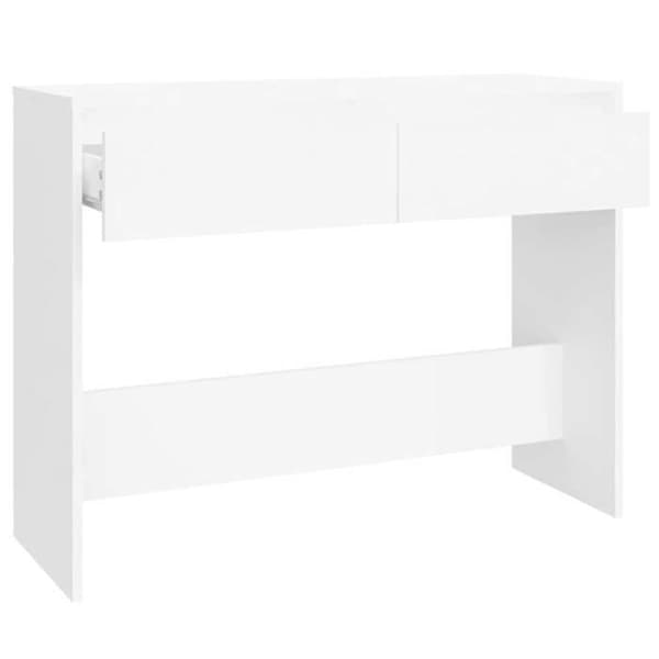 Maison Exclusive - Hvid konsolbord 100x35x76,5 cm ingeniørtræ