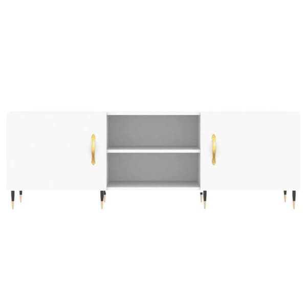 Maison Exclusive - TV-möbel vit 150x30x50 cm ingenjörsträ