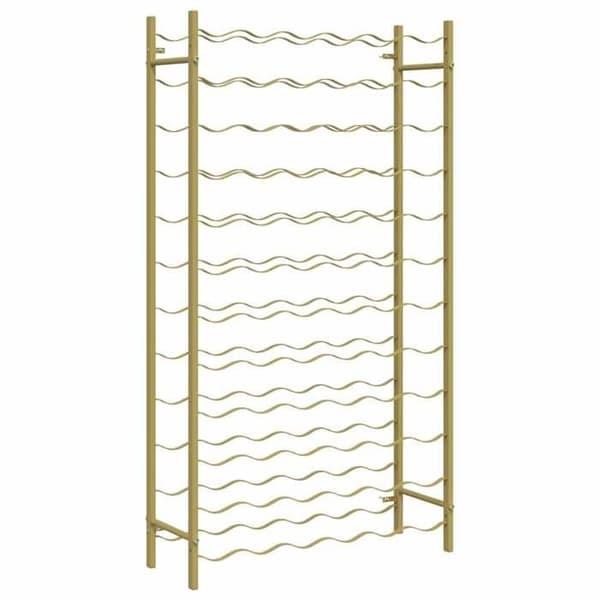 Maison Exclusive - Flaskställ för 72 flaskor Guld Metall