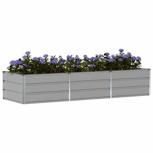 Maison Exclusive - Vaasi Harmaa 240 x 80 x 45 cm Teräs
