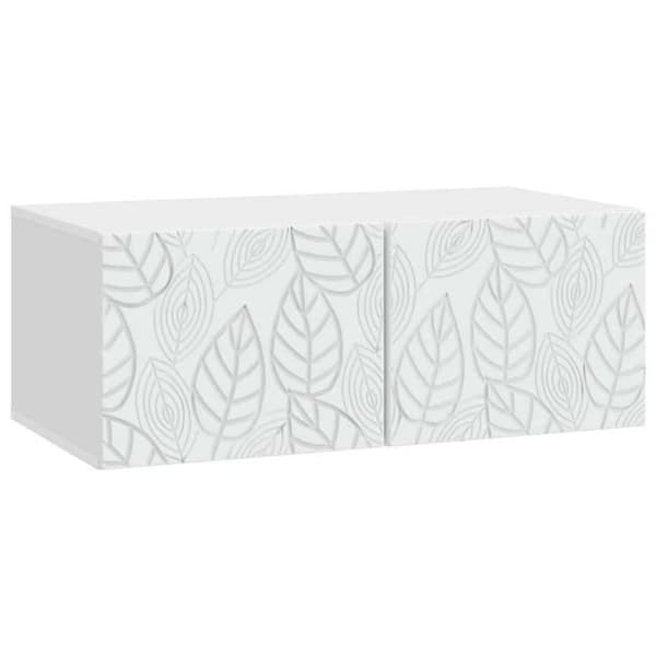 Maison Exclusive - Väggmonterad TV-möbel 59,5 x 31 cm Vit Ingenjörsträ