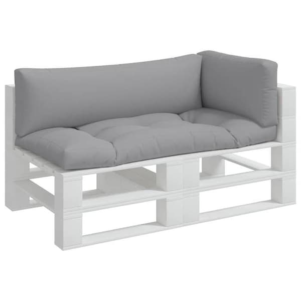 Maison Exclusive - Pallet puder sæt af 3 grå stof