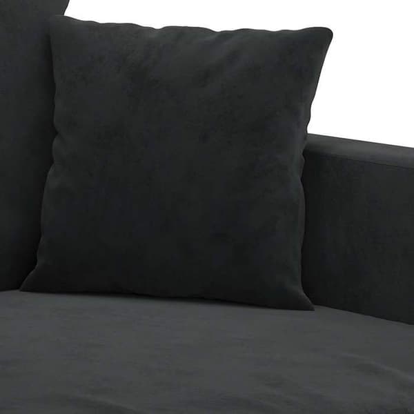 Maison Exclusive - 3-paikkainen sohva musta 180 cm sametti