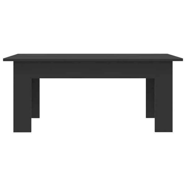 Maison Exclusive - Sort sofabord 100x60x42 cm Ingeniørtræ