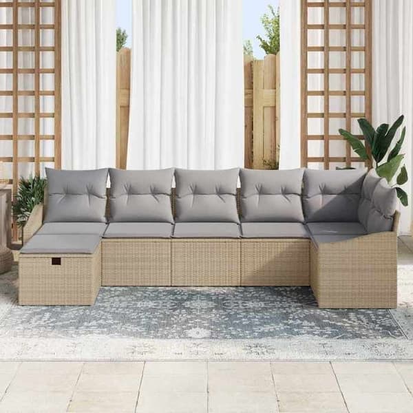 Maison Exclusive - 8-delars soffgrupp i polyrotin