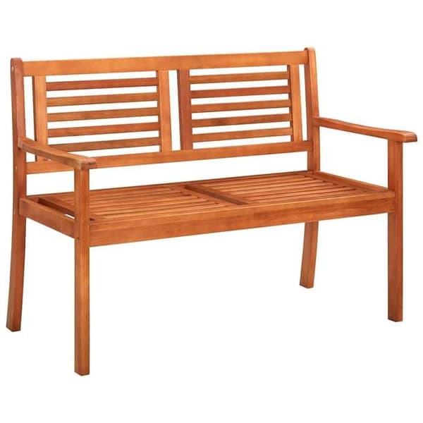 Havemøbel - EKSKLUSIV HUS - 120 cm - 2 pladser - Eucalyptus træ - Pude inkluderet