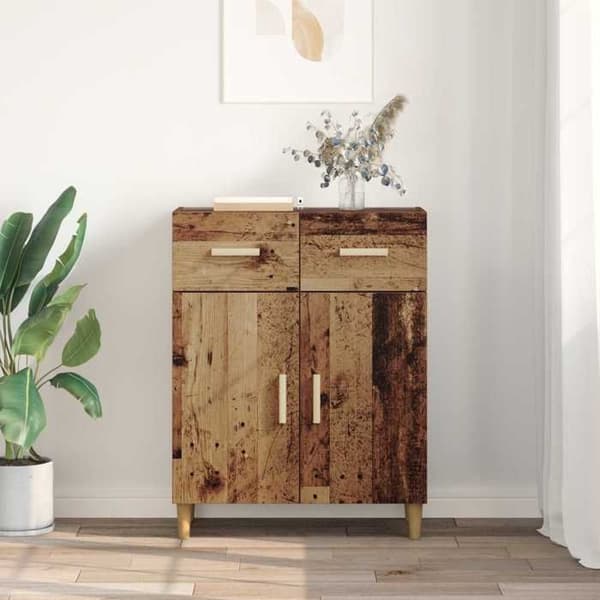 Buffé - EXKLUSIVT HUS - 34 x 69,5 x 89 cm - Ingenjörsträ - Nutida - Matt brunt