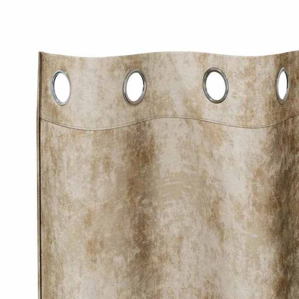 Maison Exclusive - Gardiner i sammet 2 st Kräm 175 x 140 cm Sammet Grädde