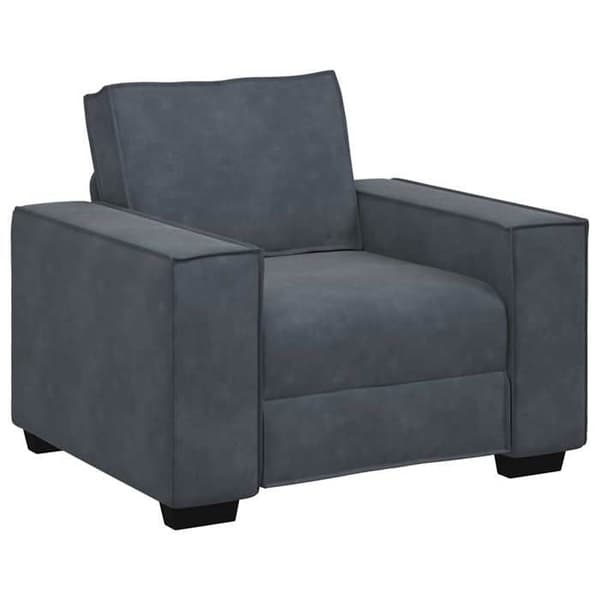 Maison Exclusive - Mørkegrå lænestol 100x78x84 cm velour