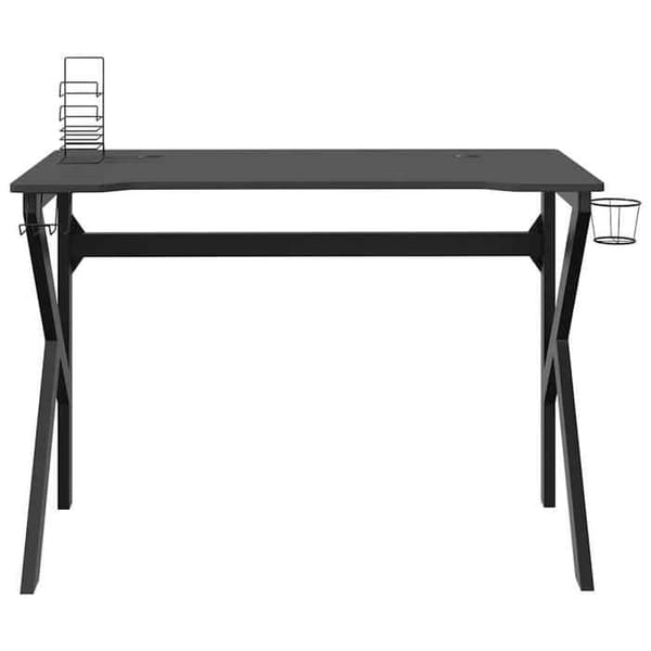 Maison Exclusive - Spilbord med K-formede ben Sort 110x60x75 cm