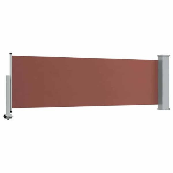 Maison Exclusive - Retractable sidokappa för patio 80x300 cm Brun
