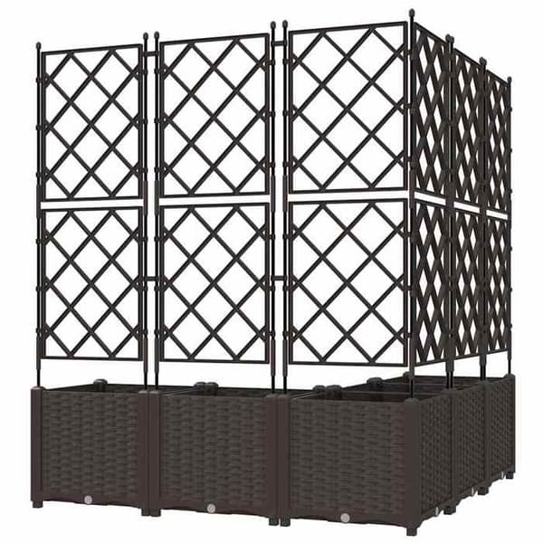 Maison Exclusive - Havekrukke 5 stk Brun 120 x 120 x 143 cm PP