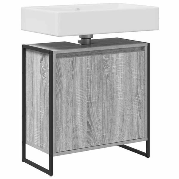 Maison Exclusive - Badrumsskåp Grå Sonoma 60 x 30 x 60 cm