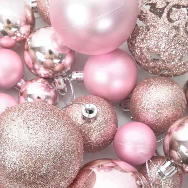 Maison Exclusive - Sæt med 100 stk. julekugler i rosa