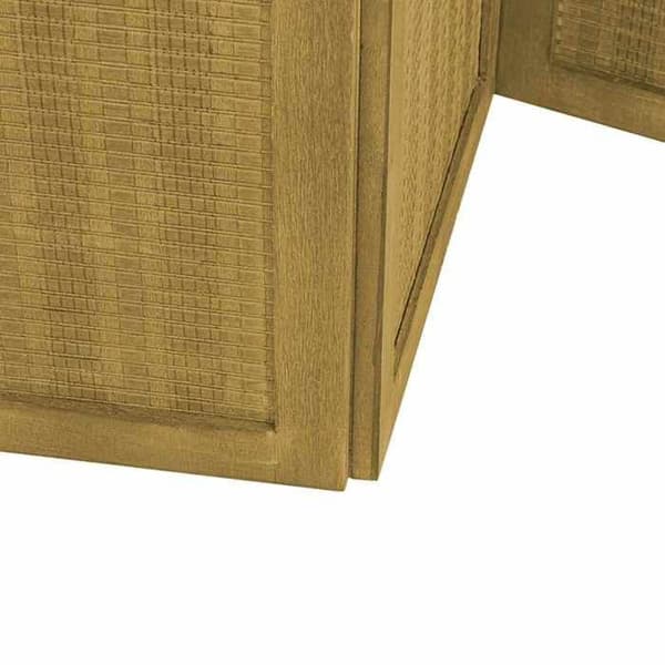 Maison Exclusive - Skillevæg 4 paneler brun paulownia massivt træ brun
