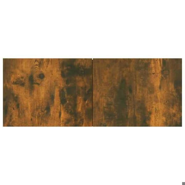 TV-møbel - MAISON EXCLUSIVE - 80x30x30 cm - Røget eg - 2 rum - Skydedøre Rökt ek