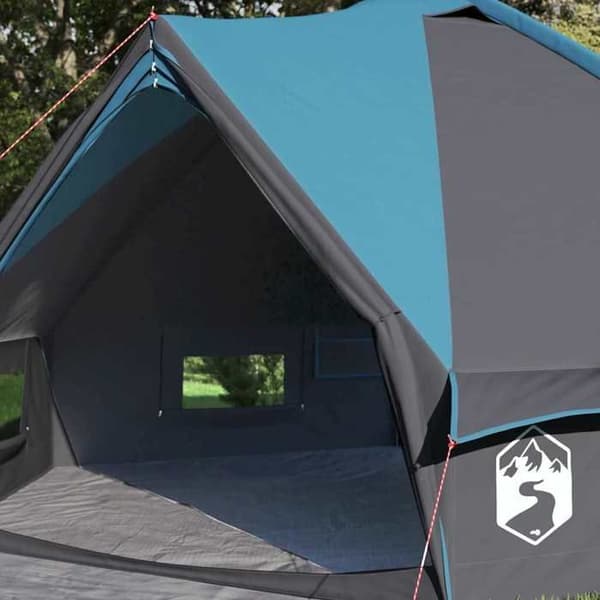 Tält - EXKLUSIVT HUS - Tält Teepee - 4 platser - Polyester 185T belagd - Blå och grå