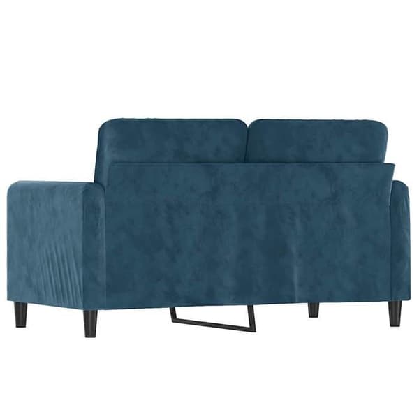 Divaani - MAISON EXCLUSIVE - 2 paikkaa 120 cm - Sininen - Sametti - Metallirunko Blå