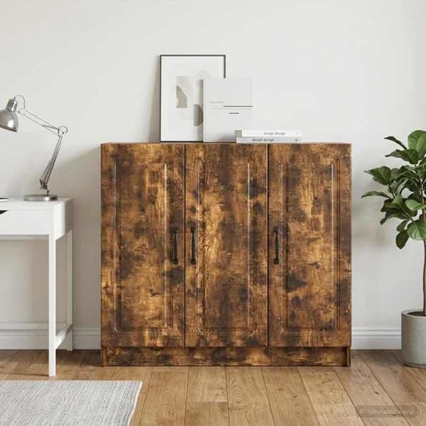 Maison Exclusive - Buffet Røget Eg 89 x 34,5 x 77 cm Ingeniørtræ