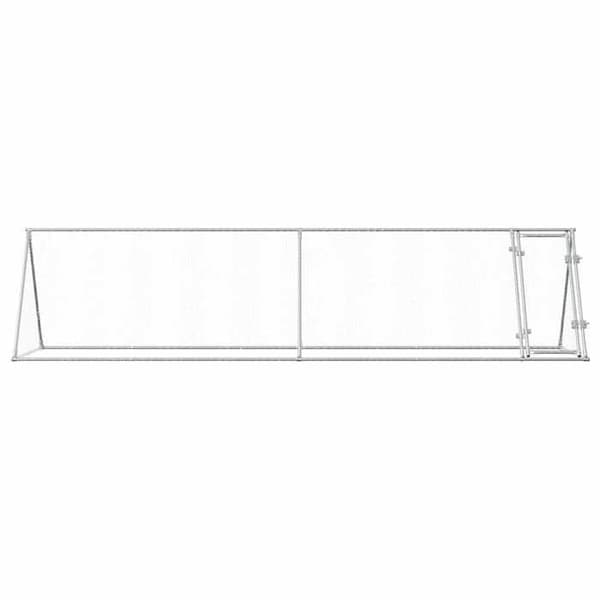 Maison Exclusive - Sølv hønsebur 400x105x91 cm galvaniseret stål Silver
