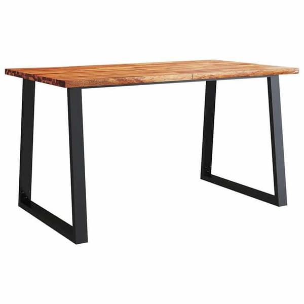 Maison Exclusive - Matbord 140x80x75 cm i solid akaciaträ med skarp kant