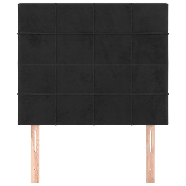 Maison Exclusive - Sort Hovedgærde 90x5x118/128 cm Velour Svart