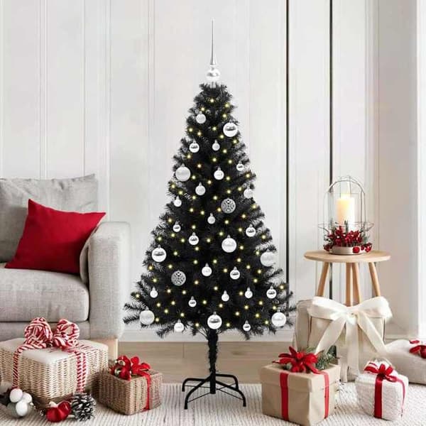 Maison Exclusive - Sort Juletræ 150 cm PVC Svart